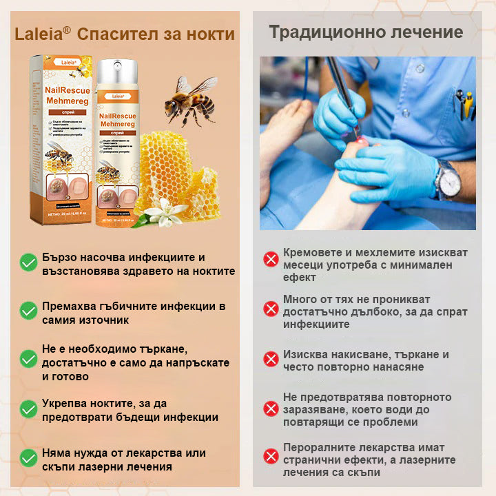 ⭐⭐Laleia® NailRescue спрей с пчелна отрова