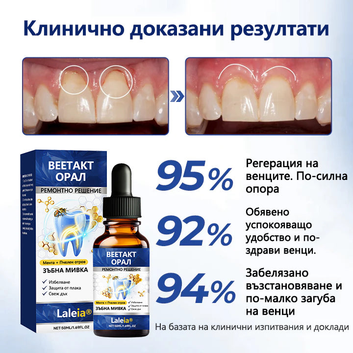 🔥Laleia® BeeTakt – Лечебни капки за уста с пчелна отрова за зъби и венци